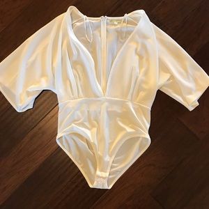 Deep V-Neck Body Suit